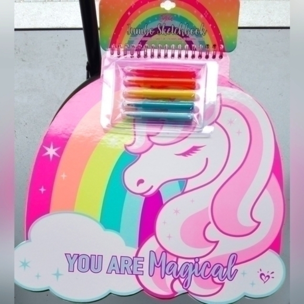 Justice Jumbo Unicorn Sketchbook